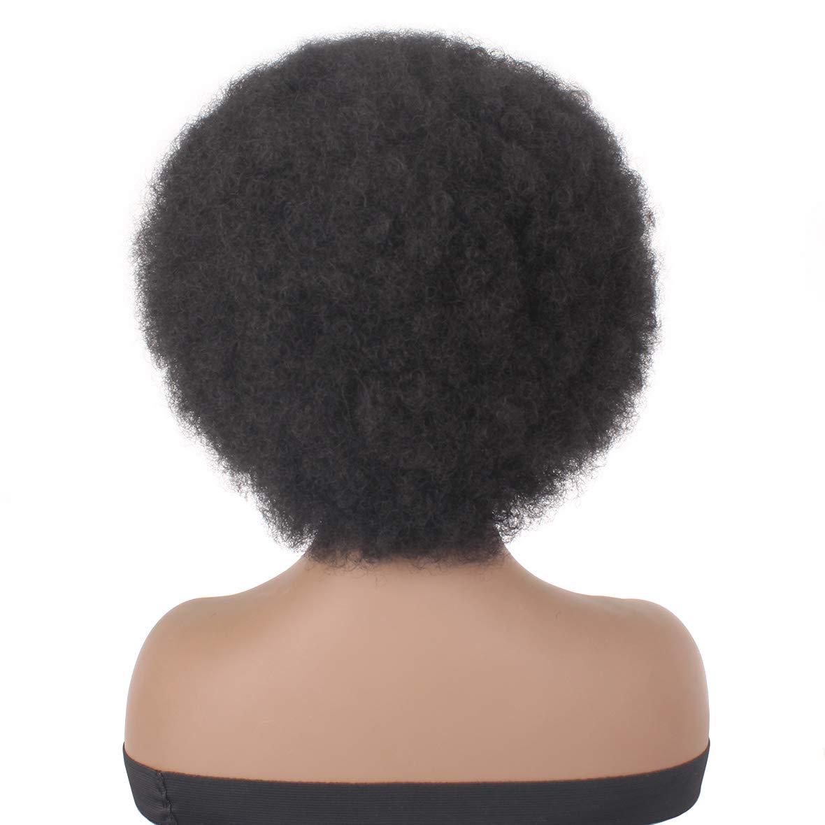 Xtrend 8" Women's Short Afro Kinky Curly Hair Black Wigs for Black Women Heat Resistant Wigs Soft Natural Looking Premium Synthetic Hair Wigs for Women