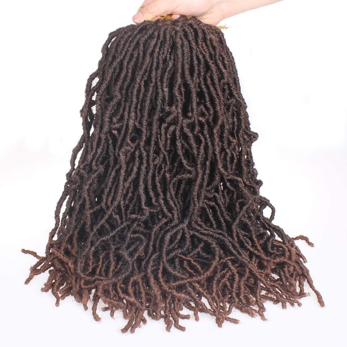 24 Inch 7 Packs Faux Locs/ Goddest Locs Crochet Braids Hair Pre-Looped Extensions