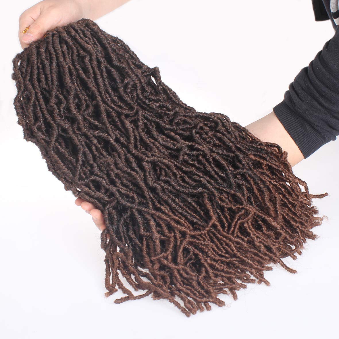 24 Inch 7 Packs Faux Locs/ Goddest Locs Crochet Braids Hair Pre-Looped Extensions