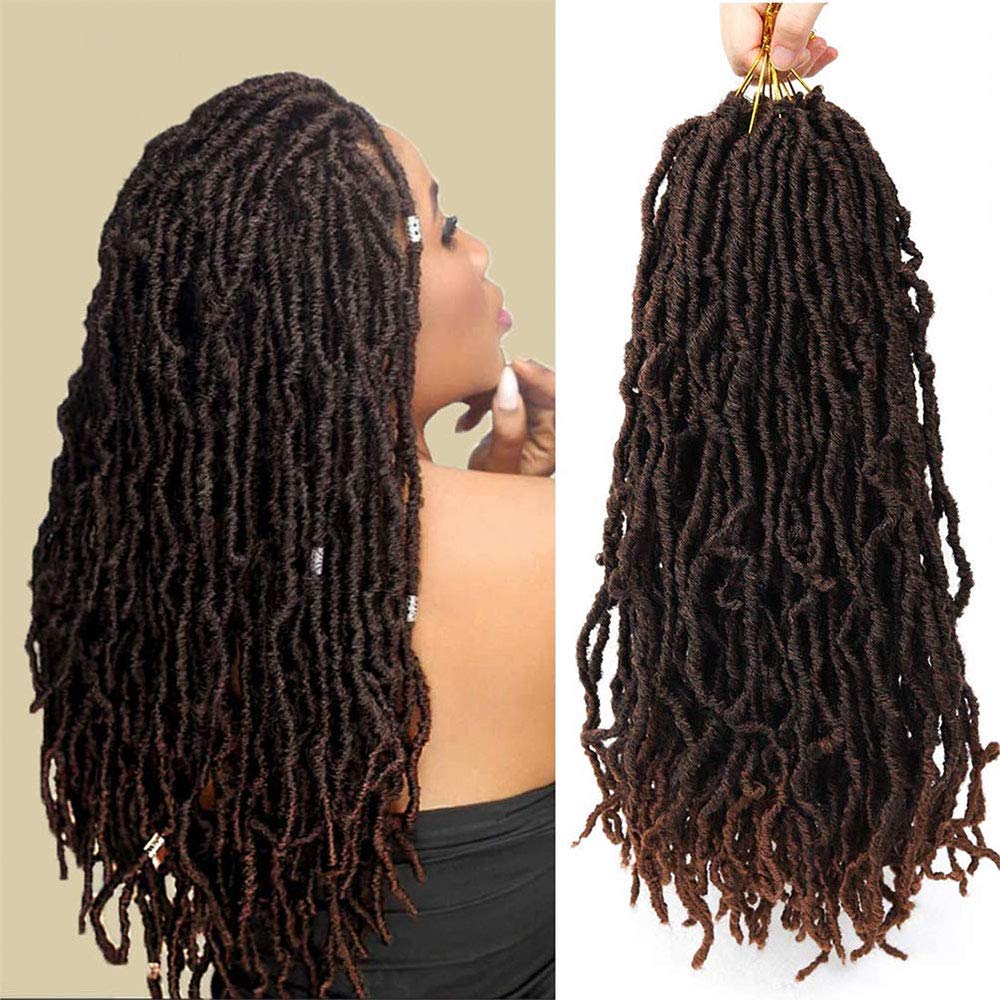 24 Inch 7 Packs Faux Locs/ Goddest Locs Crochet Braids Hair Pre-Looped Extensions